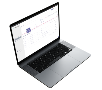 Data visualization showing a personalized cyber security training program