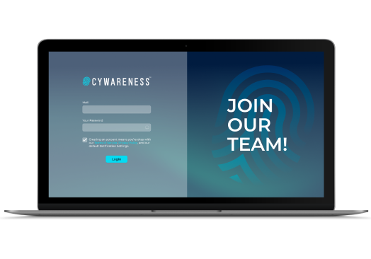 Cywareness join our team screen